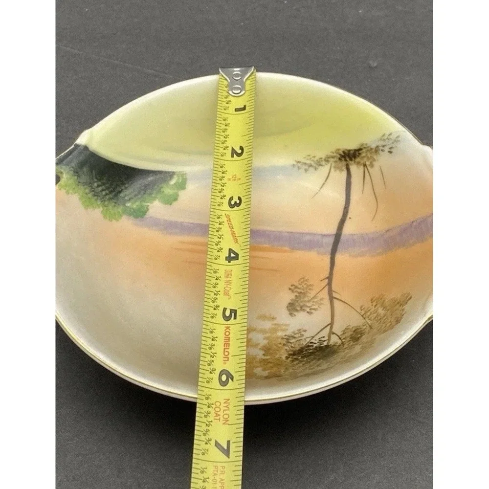VTG Hand Painted Japan Porcelain Landscape Dishes Meito Noritake 1930s 40s Lot 2